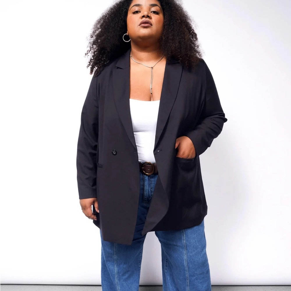 Wildfang double breasted suit jacket blazer